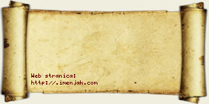 Jasmina Hrnjaković vizit kartica